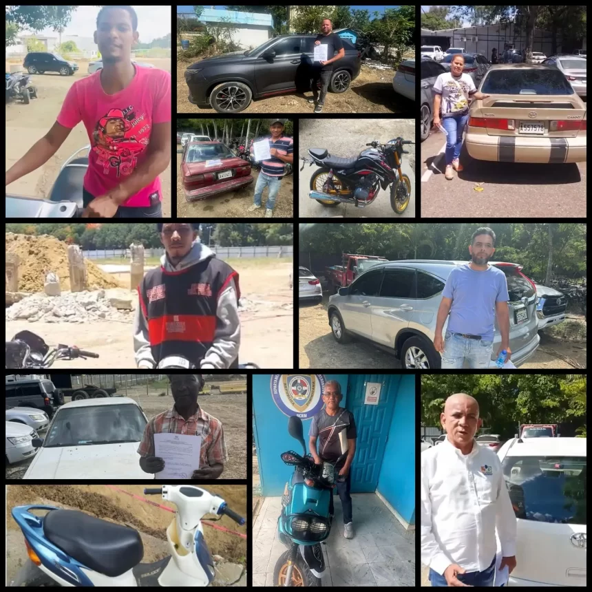 Policía recupera 12 vehículos robados tras denuncias de ciudadanos en Santiago