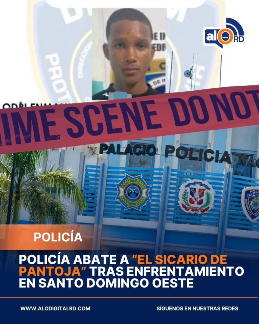 ## Policía abate a “El Sicario de Pantoja” tras enfrentamiento en Santo Domingo Oeste Un presunto delincuente identificado como Enmanuel Ozoria, alias “El Malo” y conocido como “El Sicario de Pantoja”, murió luego de enfrentar a tiros a una patrulla de la Policía Nacional en el distrito municipal de Pantoja, en Santo Domingo Oeste. El hecho ocurrió la mañana del 24 de marzo, cuando el individuo, buscado por homicidio mediante orden de arresto, fue localizado por agentes y reaccionó disparando con una pistola calibre 9mm, lo que provocó que los oficiales repelieran la agresión. Ozoria falleció mientras recibía atenciones médicas en el hospital Dr. Vinicio Calventi a causa de múltiples heridas de bala. Según el informe preliminar, el hoy occiso era acusado de haber causado la muerte de Alexander Vásquez Montero en diciembre de 2025. Al momento del enfrentamiento, se desplazaba en una motocicleta sin placa que había sido reportada como robada el día anterior. En el operativo también fue detenido su acompañante, un joven de 19 años, quien será puesto a disposición de las autoridades para los fines legales correspondientes, mientras continúan las investigaciones del caso. Más información en alodigitalrd.com. #PoliciaRD #Pantoja #SeguridadCiudadana #DelincuenciaRD #SantoDomingoOeste #AloRD #AloDigitalRD #NoticiasRD