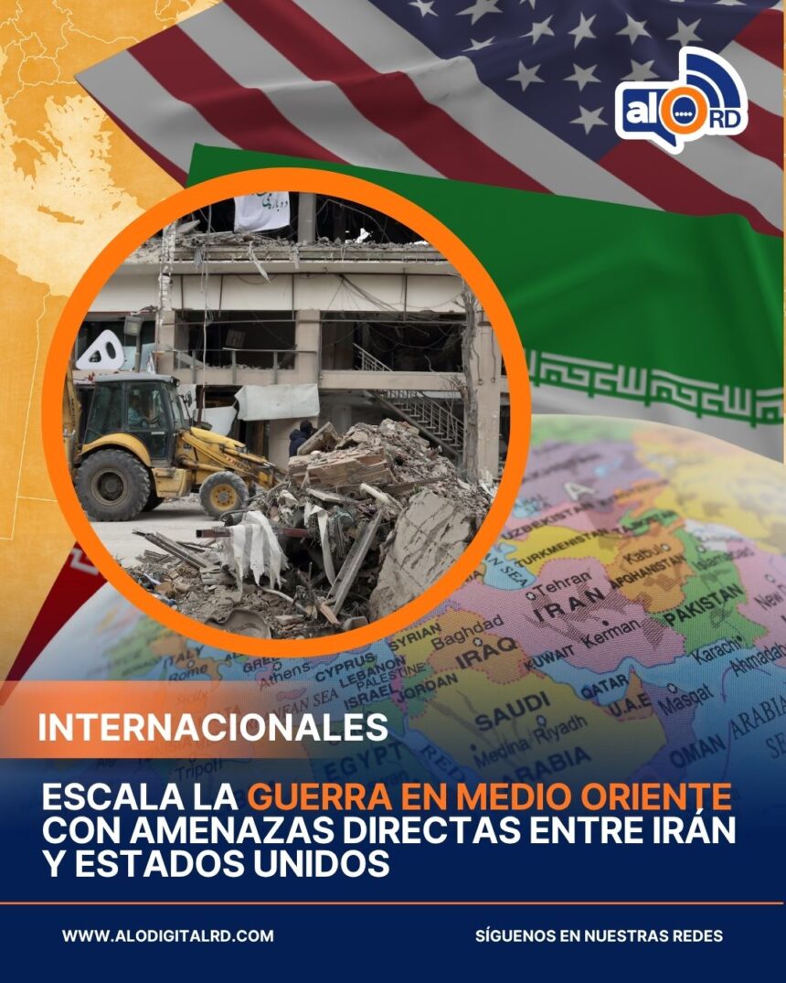 Escala la guerra en Medio Oriente con amenazas directas entre Irán y Estados Unidos