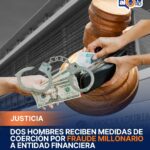 Dos hombres reciben medidas de coerción por fraude millonario a entidad financiera Un juez del Distrito Nacional impuso medidas de coerción contra Maikol Rafael Ventura Pineda y Carlos Manuel Guzmán, acusados de ejecutar un esquema fraudulento para captar clientes y gestionar préstamos irregulares en perjuicio de una entidad financiera y sus usuarios. Los imputados deberán pagar garantías económicas de RD$5,000,000 y RD$3,000,000 respectivamente, además de cumplir con impedimento de salida del país y presentación periódica ante el Ministerio Público. La investigación de la Dirección Nacional de Investigación de Delitos Financieros indica que Ventura Pineda, empleado de la institución afectada, aprobaba créditos sin cumplir los protocolos, mientras que Guzmán captaba a los solicitantes, cobrando entre un 8 % y 10 % de cada préstamo. El monto total de los préstamos otorgados bajo este esquema supera los RD$74 millones. Los delitos imputados incluyen asociación de malhechores, robo asalariado, delitos de alta tecnología y lavado de activos, y las autoridades continúan investigando posibles involucrados adicionales. Más información en alodigitalrd.com #FraudeBancarioRD #CoerciónJudicial #DelitosFinancierosRD #PréstamosIlegales #AloRD #AloDigitalRD #NoticiasRD