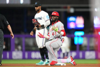 Cincinnati vence a Miami 2-0 con destacada actuación de Elly De La Cruz Los Rojos de Cincinnati lograron una victoria de 2-0 sobre los Marlins de Miami, con contribuciones clave de Elly De La Cruz, quien conectó un doble y un sencillo, y Tyler Stephenson, que añadió un jonrón. Brandon Williamson (1-1) abrió el juego, permitiendo solo tres hits en 6 2/3 entradas y mantuvo a los Marlins sin hits hasta la cuarta entrada. Los relevistas Brock Burke, Tony Santillan y Emilio Pagan completaron la blanqueada, con Pagan obteniendo su cuarto salvamento de la temporada. Cincinnati logró su cuarta victoria consecutiva, mejorando su ofensiva luego de una barrida en Texas, mientras que Miami tuvo pocas oportunidades de anotar, destacando el triple de Agustín Ramírez en la sexta entrada. #MLB #RojosDeCincinnati #EllyDeLaCruz #MarlinsDeMiami #Béisbol #GrandesLigas