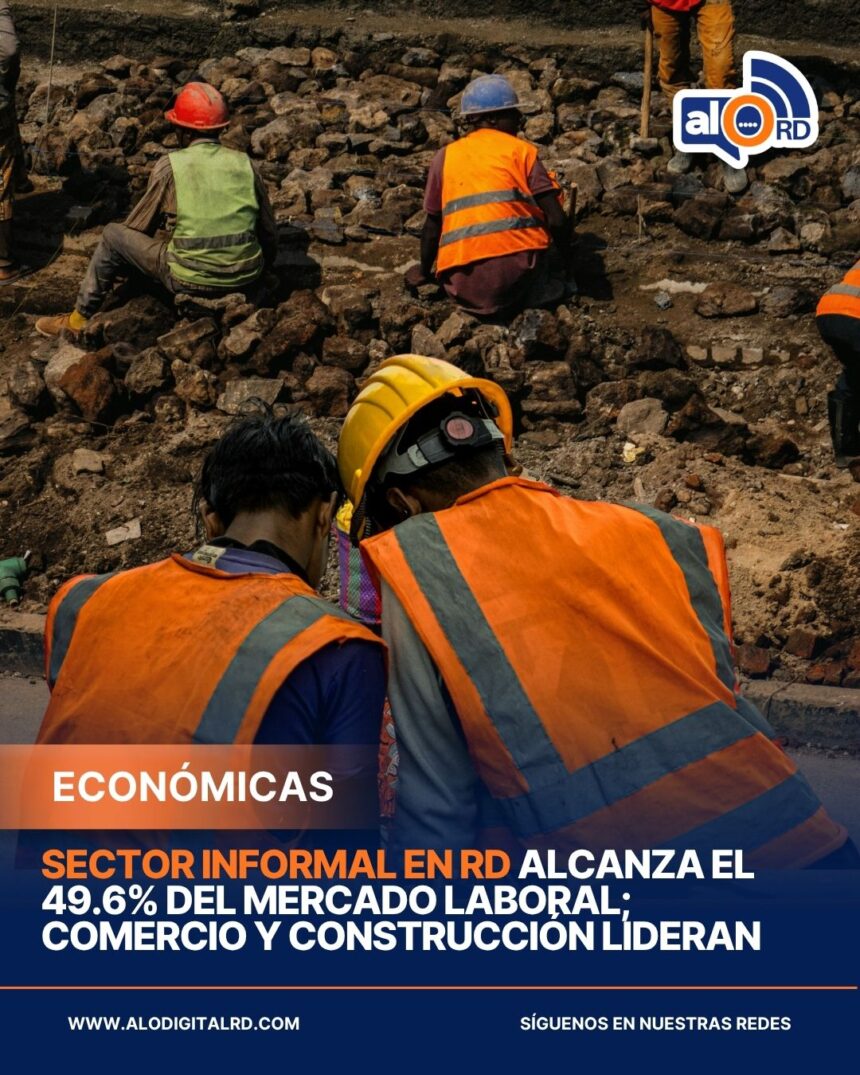 Sector informal en RD alcanza el 49.6% del mercado laboral; comercio y construcción lideran