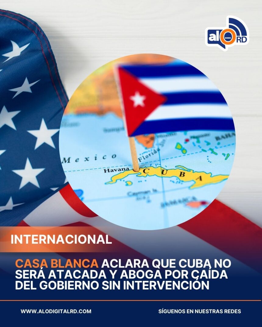 Casa Blanca aclara que Cuba no será atacada y aboga por caída del gobierno sin intervención La Casa Blanca desestimó el miércoles 8 de abril de 2026 que Cuba sea “la siguiente” en recibir un ataque militar de Estados Unidos, mientras la secretaria de prensa Karoline Leavitt señaló que el mensaje se refiere a que el gobierno de la isla “está destinado a caer” sin necesidad de intervención externa. Leavitt destacó la fragilidad económica y financiera de la nación caribeña, y afirmó que el pueblo cubano está cansado de su gobierno, en un contexto marcado por sanciones estadounidenses y un cerco energético que ha agravado la crisis social y económica. Por su parte, el presidente cubano Miguel Díaz-Canel reafirmó que Cuba es un país de paz y no representa amenaza para Estados Unidos, enfatizando su doctrina defensiva denominada “la guerra de todo el pueblo”. Díaz-Canel manifestó que la isla está dispuesta a mantener conversaciones con Washington siempre bajo respeto a la soberanía nacional, en medio de un contexto de tensiones y diálogos que no han sido divulgados en detalle por ambas partes. Más información en alodigitalrd.com #Cuba #EstadosUnidos #MiguelDiazCanel #AloRD #AloDigitalRD #NoticiasRD