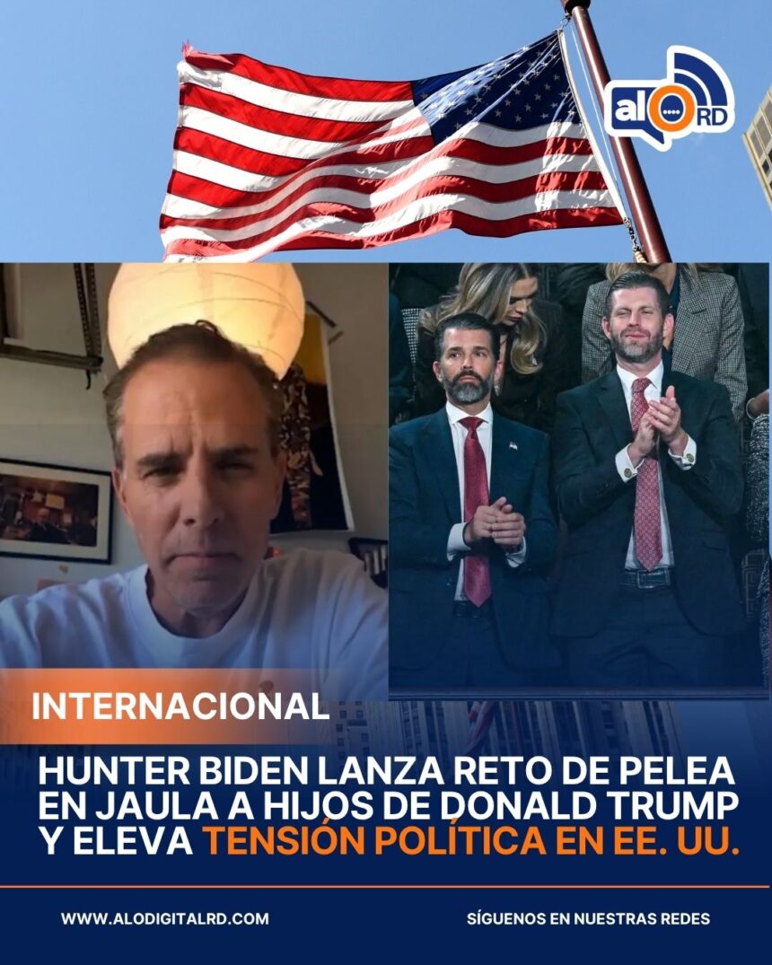 Hunter Biden lanza reto de pelea en jaula a hijos de Donald Trump y eleva tensión política en EE. UU.