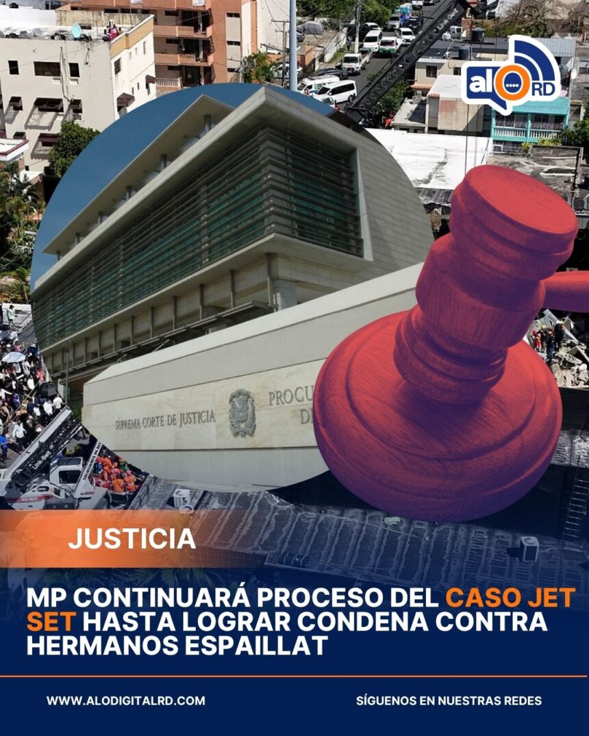 **Ministerio Público continuará proceso del caso Jet Set hasta lograr condena contra hermanos Espaillat** El Ministerio Público aseguró que mantendrá la persecución penal en el caso Jet Set hasta lograr una condena contra los hermanos Antonio y Maribel Espaillat, imputados por la muerte de 236 personas tras el colapso de la discoteca ocurrido el 8 de abril de 2025. El fiscal Miguel Collado indicó que el órgano continuará el proceso independientemente de que algunas víctimas hayan retirado sus querellas, destacando que la acusación presentada ha sido respaldada por la mayoría de los abogados involucrados. Durante la audiencia preliminar, se informó que varios familiares de víctimas y un sobreviviente desistieron de sus acciones legales. Entre ellos figuran allegados de personas fallecidas y afectados directos del hecho. A pesar de estos retiros, el Ministerio Público reiteró que seguirá adelante con el caso hasta que se emita una sentencia firme, incluso cuando esta adquiera carácter definitivo. Más información en alodigitalrd.com. #CasoJetSet #MinisterioPúblico #JusticiaRD #Espaillat #Tribunales #AloRD #AloDigitalRD #NoticiasRD