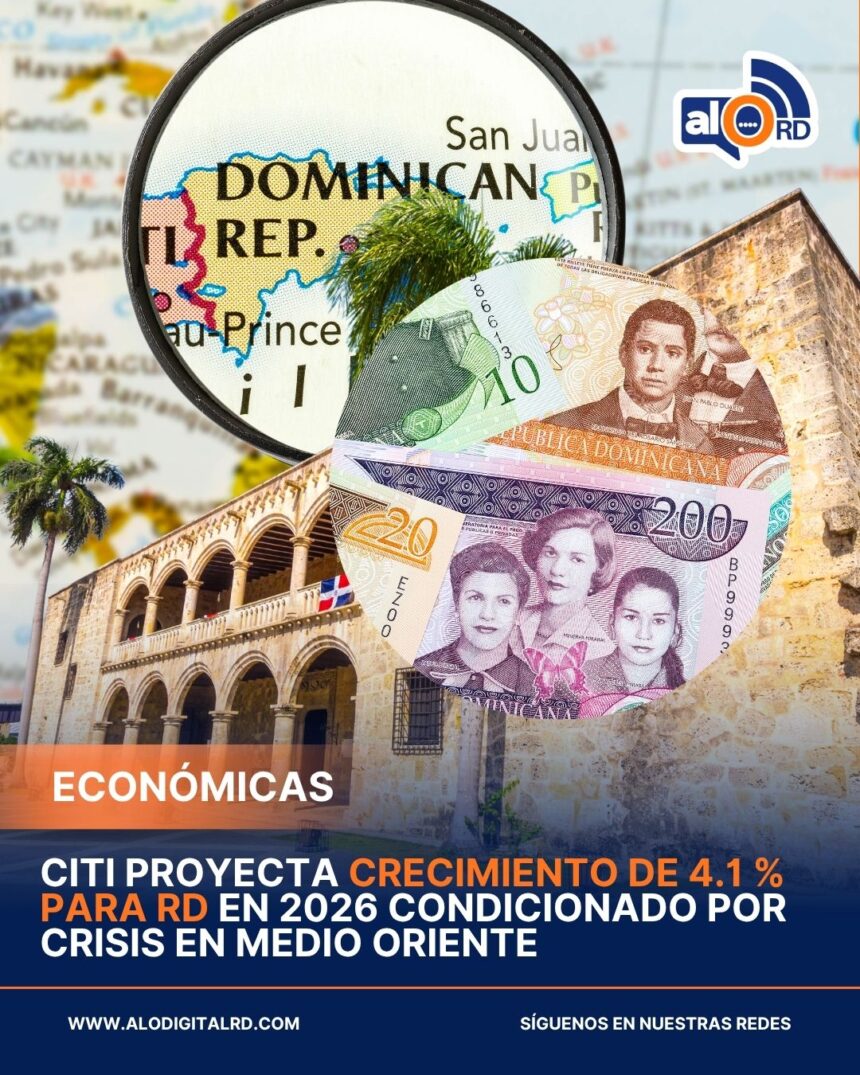 **Citi proyecta crecimiento de 4.1 % para República Dominicana en 2026 condicionado por crisis en Medio Oriente** La firma financiera Citi proyectó que la economía de República Dominicana crecería un 4.1 % durante 2026, colocándola junto a Panamá como una de las economías de mayor expansión en América Latina. Sin embargo, este pronóstico dependerá de la evolución del conflicto entre Estados Unidos, Israel e Irán, así como del comportamiento de los precios del petróleo. La entidad advirtió que, si la guerra se prolonga y el crudo mantiene precios elevados, podrían generarse presiones económicas importantes, incluyendo un escenario de estanflación, caracterizado por alta inflación y bajo crecimiento económico. Citi estima que la inflación promedio en República Dominicana sería de 3.9 % este año, mientras que la inflación global subiría de 2.6 % a 3.3 %. Ernesto Revilla, jefe de Economía de Citi para América Latina, explicó que si el conflicto se resuelve en mayo, el petróleo podría bajar a unos 80 dólares por barril en los próximos meses y a 70 dólares en 2027. Pero si el conflicto se intensifica y el barril alcanza los 120 dólares, el crecimiento global podría caer aún más y la inflación aumentar hasta un 5 %. Aunque destacó la fortaleza macroeconómica dominicana, recordó que el país sigue siendo importador de energía, por lo que un alza prolongada del petróleo impactaría directamente su estabilidad económica. Más información en alodigitalrd.com. #EconomiaRD #Citi #Inflacion #Petroleo #RepublicaDominicana #CrecimientoEconomico #AloRD #AloDigitalRD #NoticiasRD