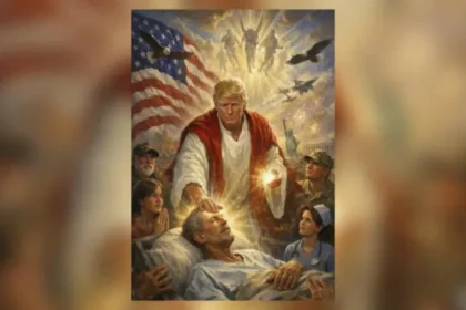 **Trump genera polémica al publicar imagen suya como Jesucristo creada con IA** El presidente de Estados Unidos, Donald Trump, publicó una imagen generada con inteligencia artificial en la que aparece representado como Jesucristo, lo que ha provocado controversia internacional. La ilustración, difundida en su red social Truth, lo muestra en actitud de sanar a un enfermo, rodeado de militares, personal sanitario y símbolos como la bandera estadounidense y la Estatua de la Libertad. La publicación se produce en medio de tensiones con el Vaticano, tras críticas de Trump al papa León XIV por sus posturas en política internacional. El hecho ha generado debate sobre el uso de símbolos religiosos en la política y el creciente empleo de contenido creado con inteligencia artificial en la comunicación pública. Más información en alodigitalrd.com. #DonaldTrump #InteligenciaArtificial #Polémica #EstadosUnidos #Vaticano #AloRD #AloDigitalRD #NoticiasRD
