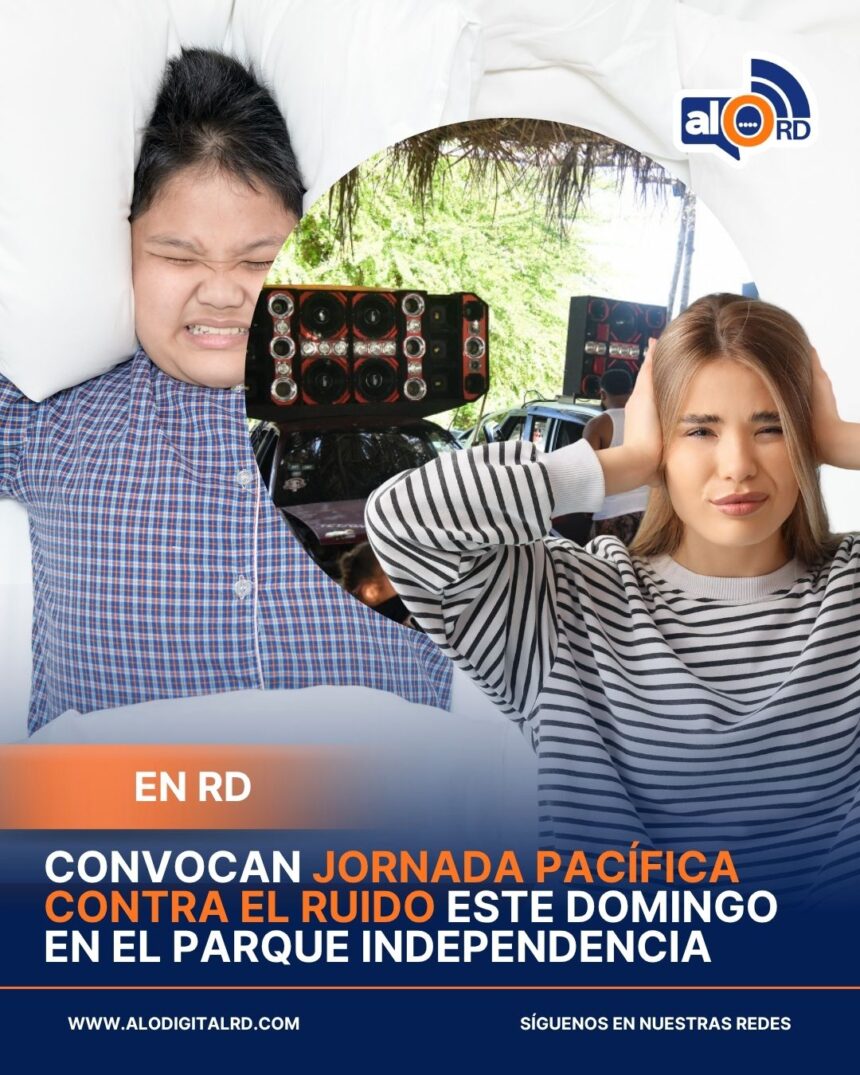 **Convocan jornada pacífica contra el ruido este domingo en el Parque Independencia** Ciudadanos y organizaciones sociales convocaron para este domingo 10 de mayo una jornada pacífica en el Parque Independencia, en la Zona Colonial, para exigir el cumplimiento de las leyes 90-19 y 64-00 frente a la contaminación acústica en República Dominicana. La actividad se desarrollará de 9:00 de la mañana a 12:00 del mediodía y busca visibilizar el impacto del ruido excesivo en la salud pública, la convivencia ciudadana y el derecho al descanso. El colectivo Vecinos Contra el Ruido, encabezado por Rossemary Bonifacio, explicó que esta movilización responde a la falta de aplicación efectiva de las normativas vigentes sobre control de ruido. Además, señalaron que el ruido es uno de los delitos más denunciados y propusieron fortalecer la Procuraduría Especializada para la Defensa del Medio Ambiente e incluso crear una jurisdicción exclusiva para atender estos casos. Los organizadores invitaron a la ciudadanía a participar con pancartas en favor de una ciudad más ordenada y de un ambiente sano. Más información en alodigitalrd.com. #ContaminaciónAcústica #Ruido #ParqueIndependencia #ZonaColonial #MedioAmbienteRD #VecinosContraElRuido #AloRD #AloDigitalRD #NoticiasRD