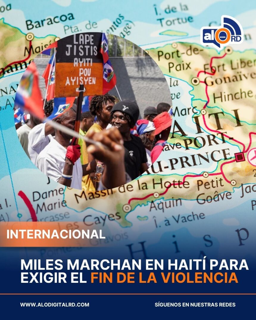 Miles marchan en Haití para exigir el fin de la violencia