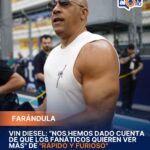 Vin Diesel confirma más series y nueva película de Rápido y Furioso