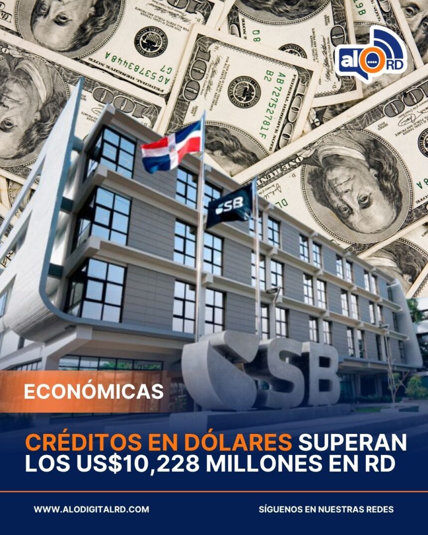 Créditos en dólares superan los US$10,228 millones en RD