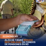 Alza de tasas reduce rentabilidad de fondos de pensiones en RD