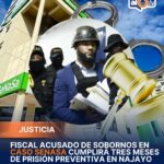 **Fiscal acusado de sobornos en caso Senasa cumplirá tres meses de prisión preventiva en Najayo**