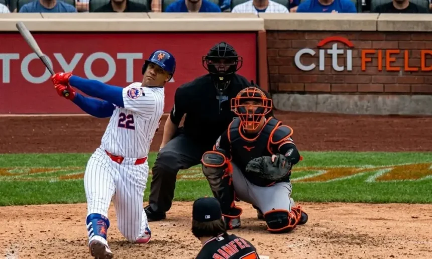 Juan Soto conecta su quinto jonrón con los Mets